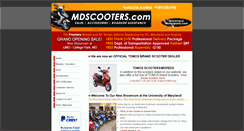 Desktop Screenshot of mdscooters.com